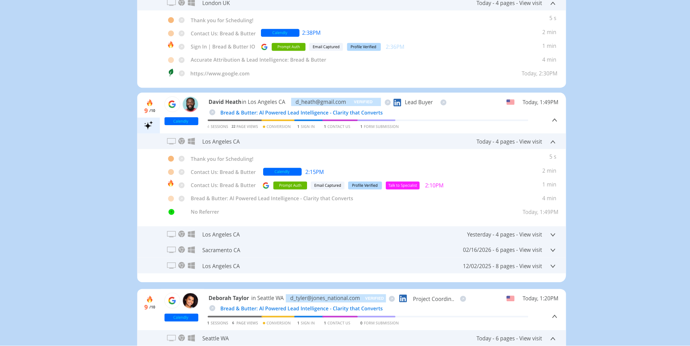 Bread & Butter Dashboard